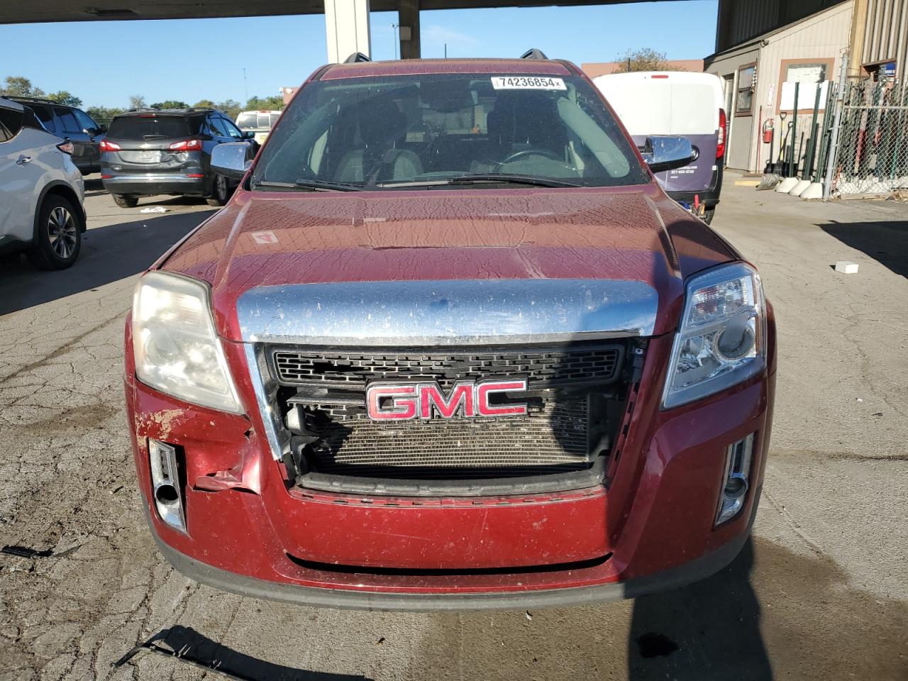 2014 GMC Terrain VIN 2GKALREK4E6166888 Copart auction photo, front end damage thumbnail 5