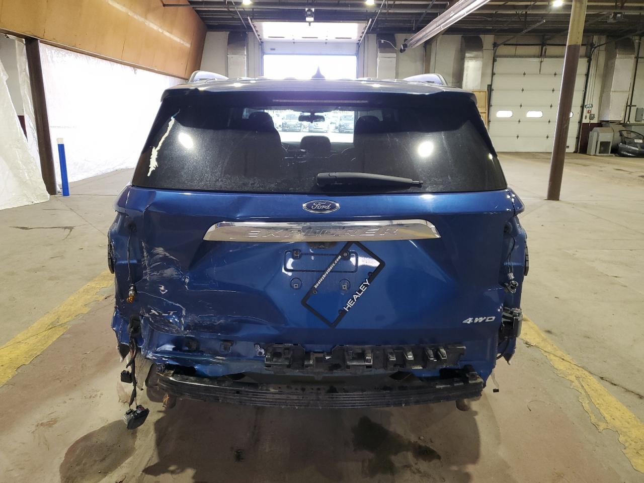 2021 Ford Explorer VIN 1FMSK8DH9MGA66914 Copart auction photo, rear end / minor dent/scratches damage thumbnail 6