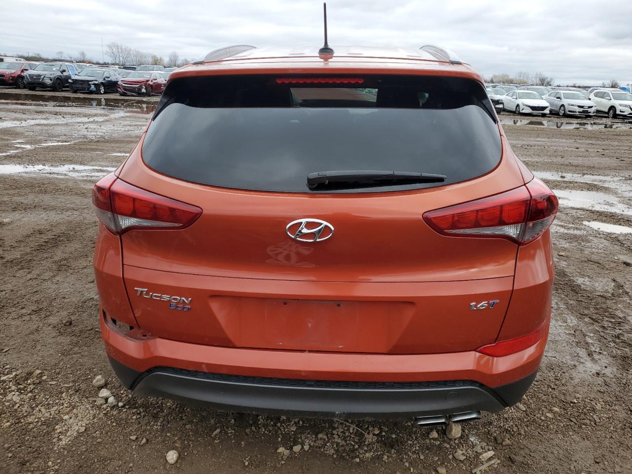 2016 Hyundai Tucson VIN KM8J33A22GU034677 Copart auction photo, all over damage thumbnail 6