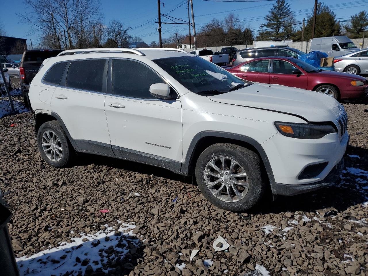 2019 Jeep Grand Cherokee VIN 1C4PJMLB7KD127100 Copart auction photo, rear end / side damage thumbnail 4