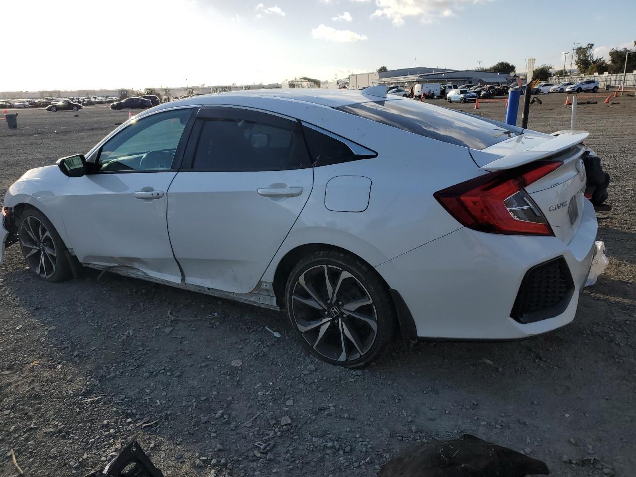 2019 Honda Civic VIN 2HGFC1E58KH705530 Copart auction photo, front end / side damage thumbnail 2