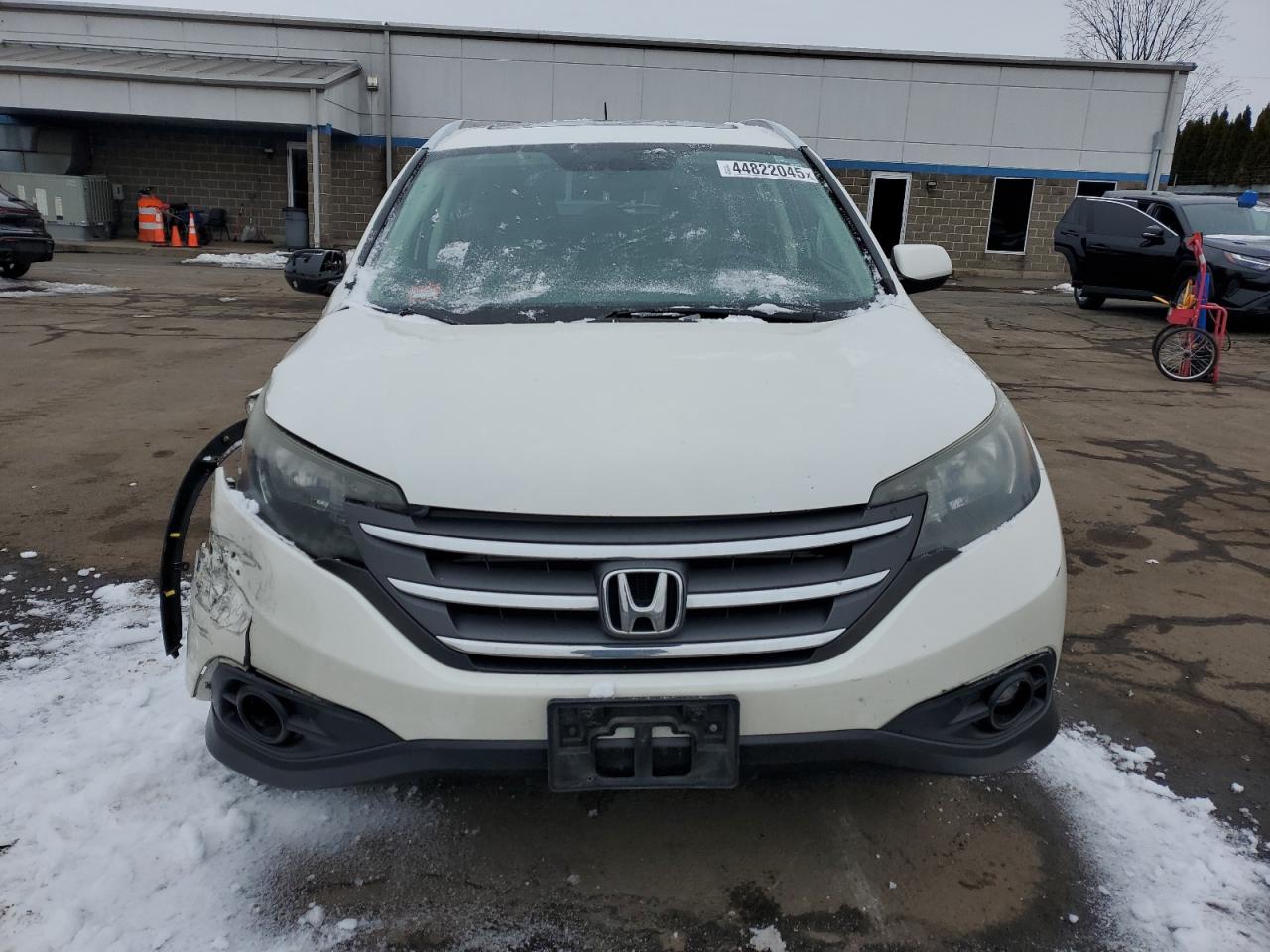 2012 Honda CR-V VIN 5J6RM4H72CL043076 Copart auction photo, front end / side damage thumbnail 5