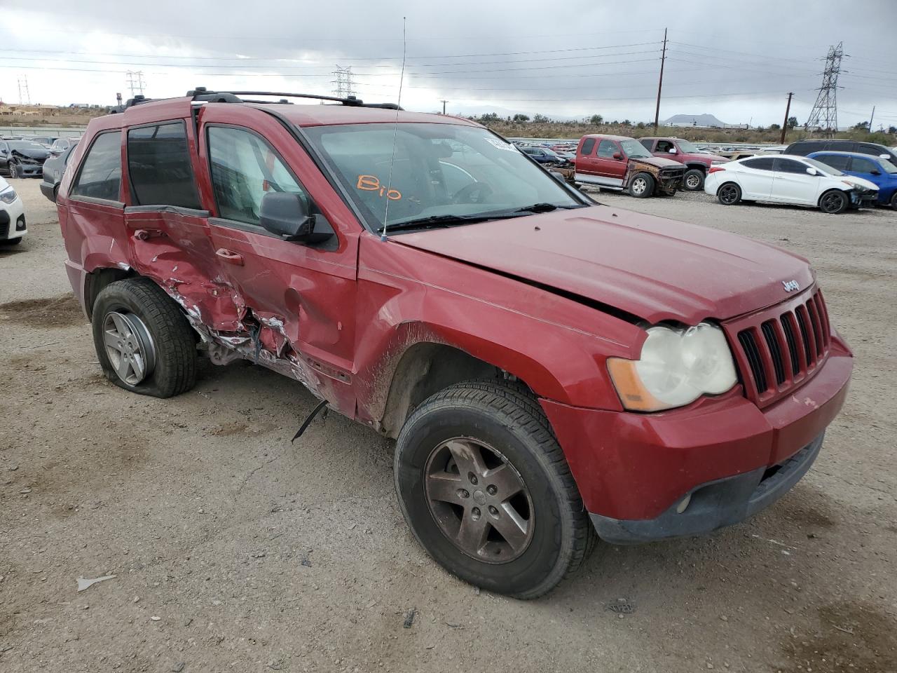 2010 Jeep Grand Cherokee VIN 1J4PS4GK9AC142462 Copart auction photo, side / frame damage damage thumbnail 4