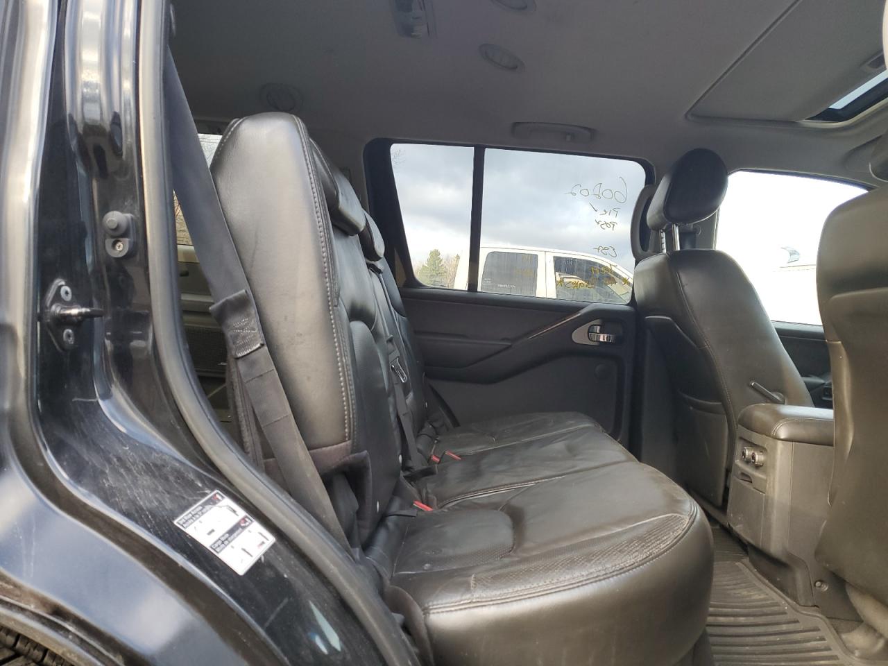2007 Nissan Pathfinder VIN 5N1AR18W27C603223 Copart auction photo, rear end / side damage thumbnail 11