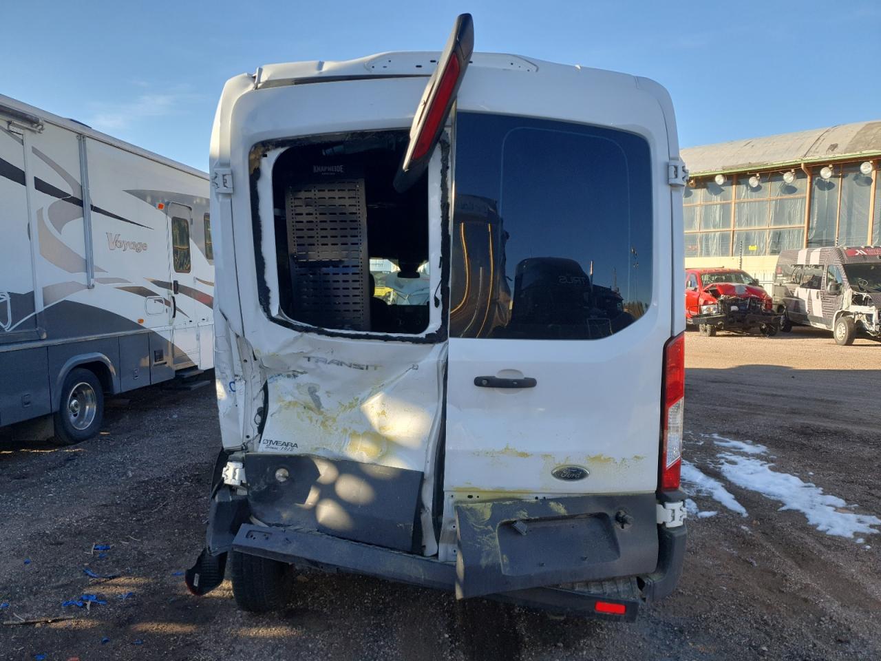 2020 Ford Transit VIN 1FTBR2C85LKA40935 Copart auction photo, rear end damage thumbnail 6