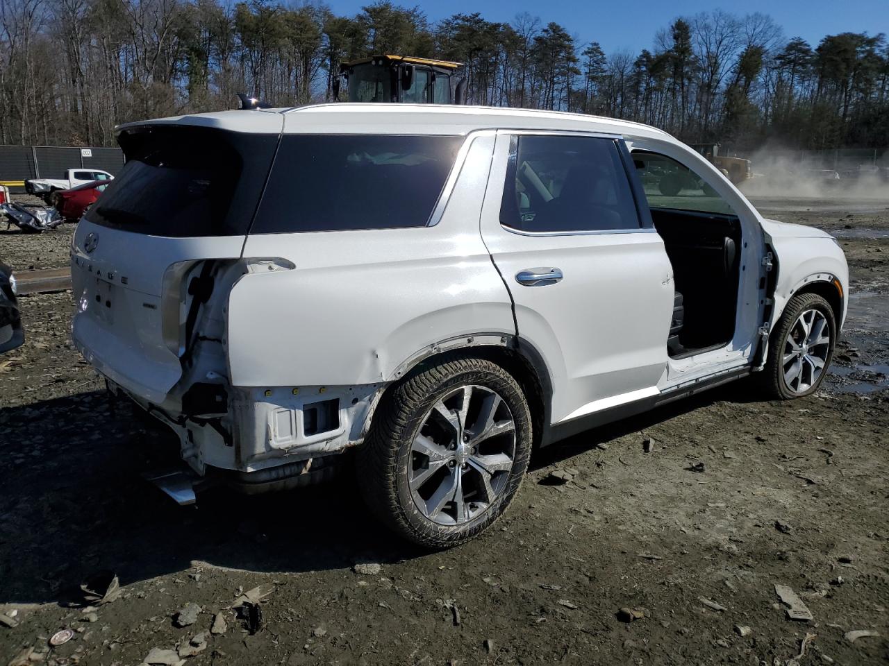 2021 Hyundai Palisade VIN KM8R4DHE8MU268369 Copart auction photo, rear end / side damage thumbnail 3