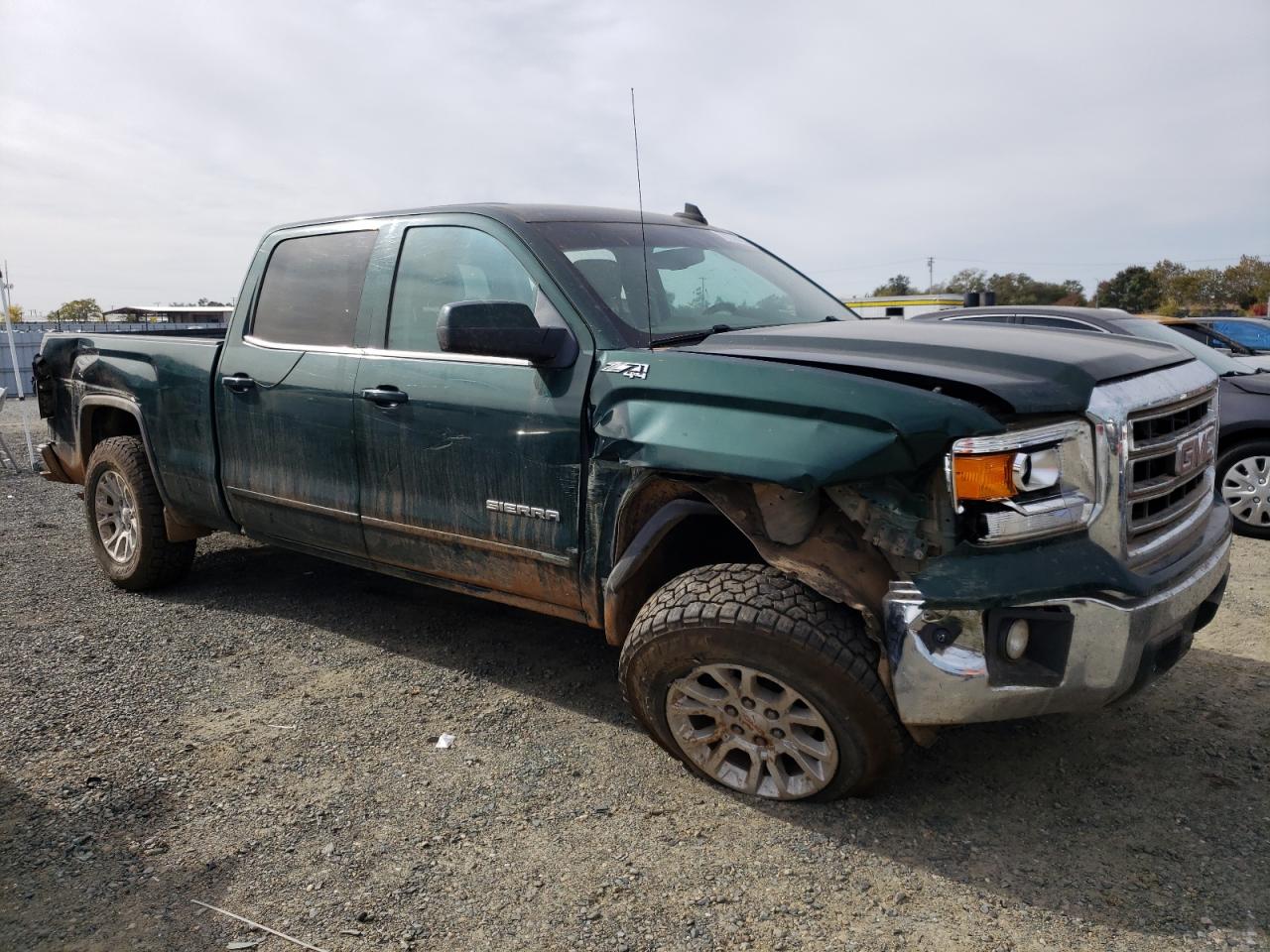 2015 GMC Sierra VIN 3GTU2UEC9FG242506 Copart auction photo, all over damage thumbnail 4