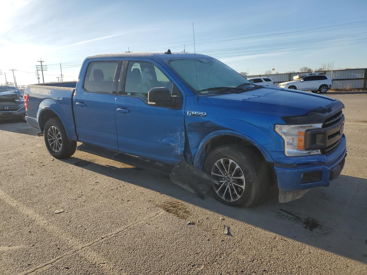 2020 Ford F-150 VIN 1FTEW1EPXLKE31034 Copart auction photo, front end / undercarriage damage thumbnail 4