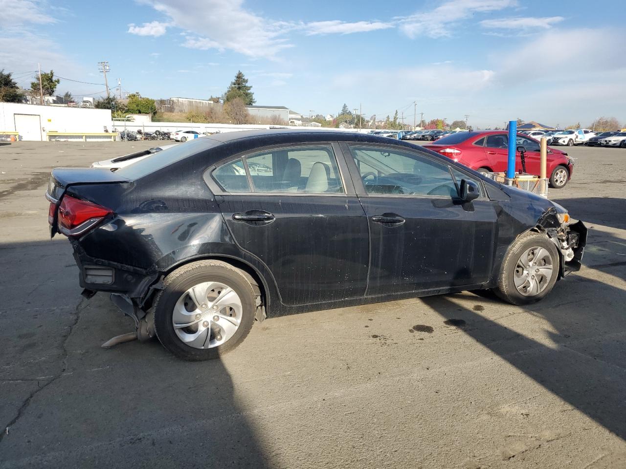 2013 Honda Civic VIN 19XFB2F57DE224382 Copart auction photo, all over / mechanical damage thumbnail 3