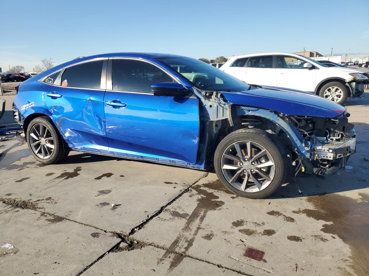 2021 Honda Civic VIN 19XFC1F34ME008771 Copart auction photo, all over damage thumbnail 4