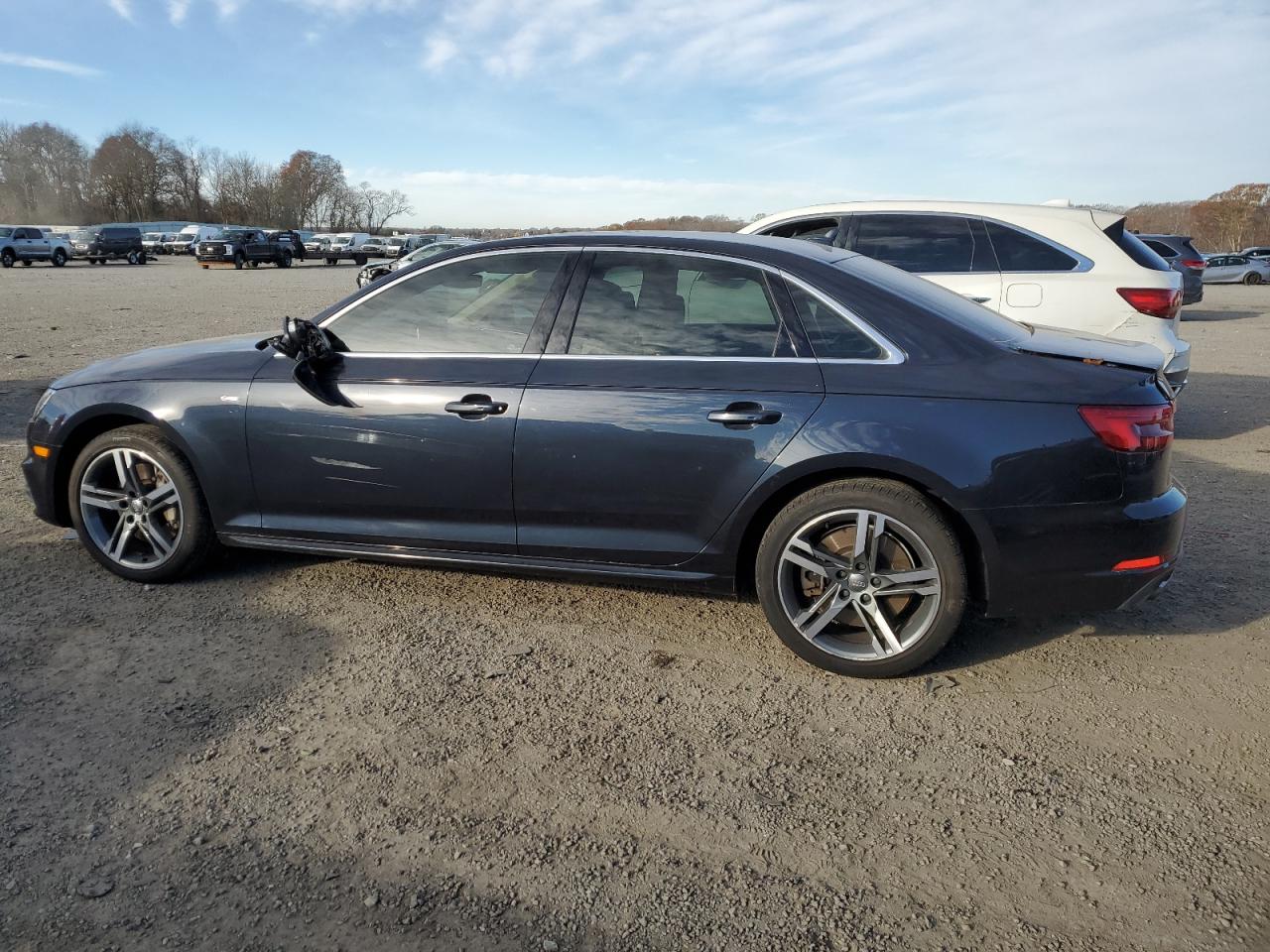 2017 Audi A4 VIN WAUENAF43HN068005 Copart auction photo, front end / side damage thumbnail 2