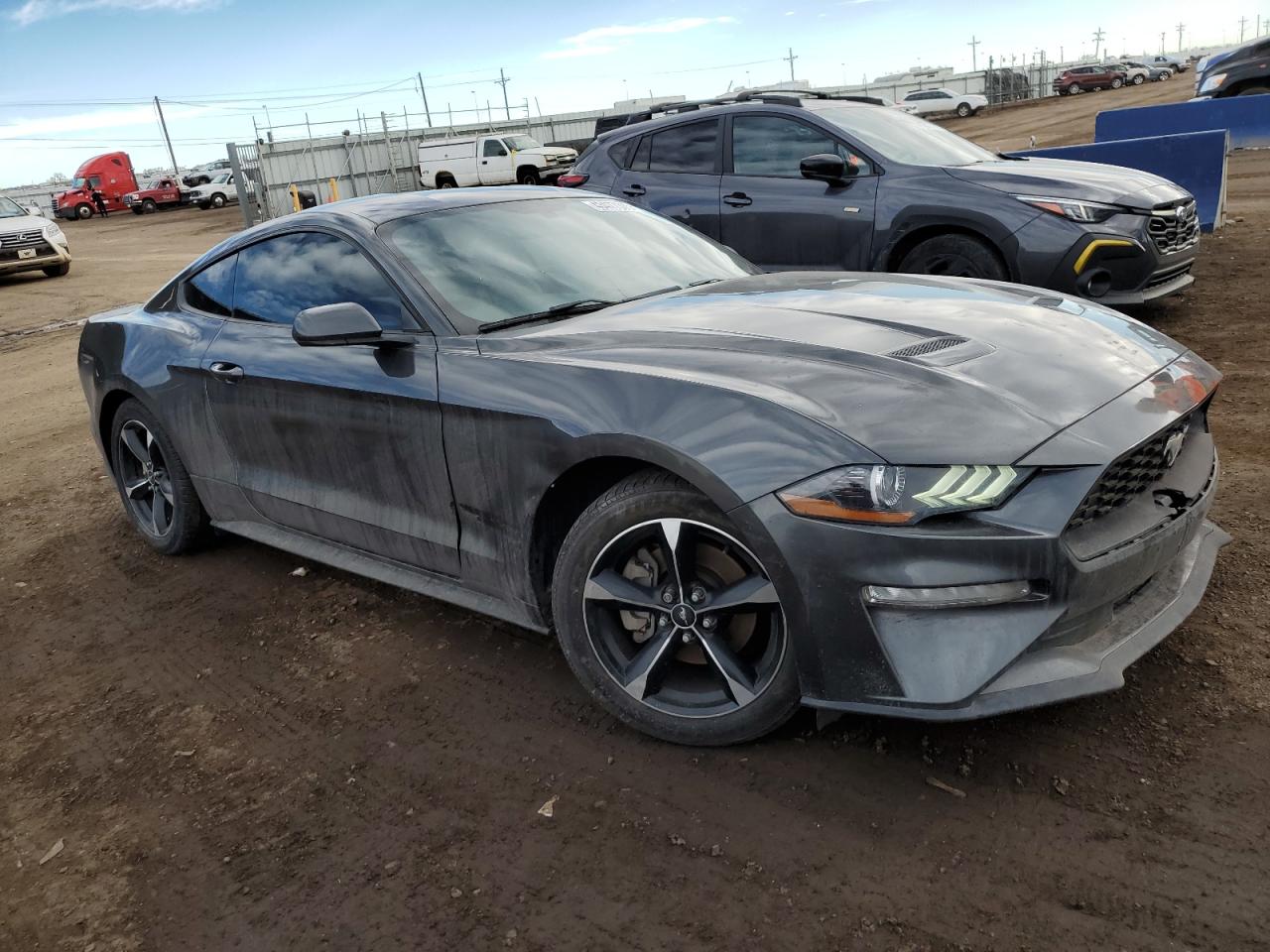 2018 Ford Mustang VIN 1FA6P8TH9J5162886 Copart auction photo, side damage thumbnail 4