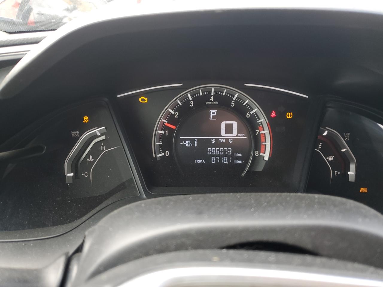 2017 Honda Civic VIN 19XFC2F52HE030376 Copart auction photo, front end / rear end damage thumbnail 9
