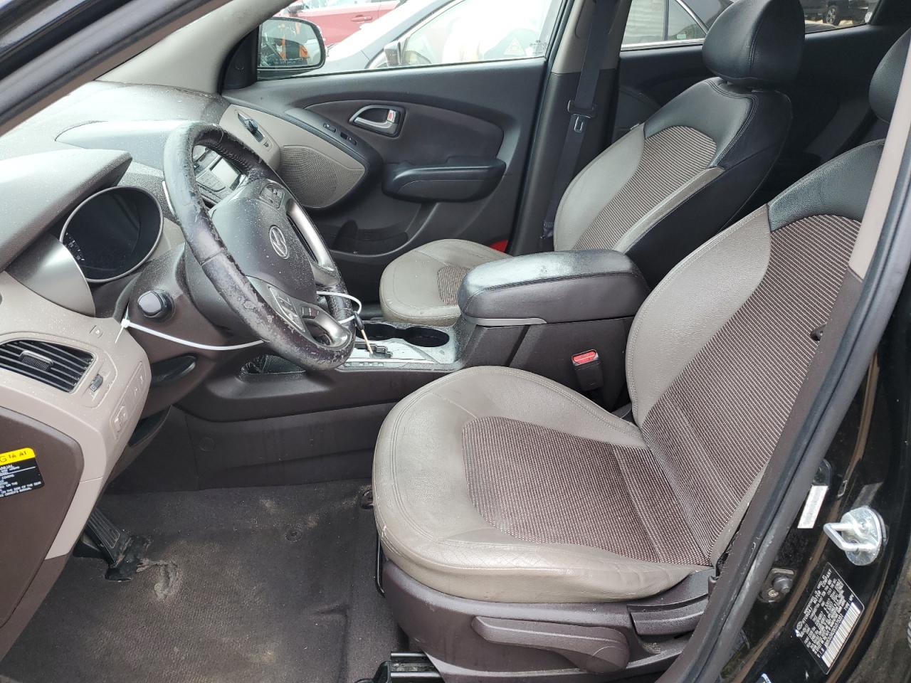 2012 Hyundai Tucson VIN KM8JU3AC0CU375351 Copart auction photo, front end / top/roof damage thumbnail 7