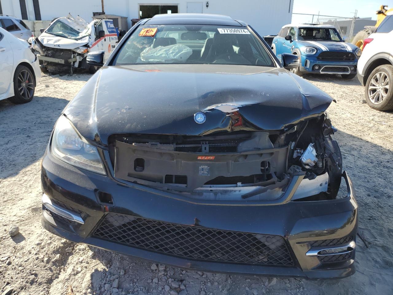 2013 Mercedes-Benz C-klasse VIN WDDGJ4HB3DG115994 Copart auction photo, front end damage thumbnail 5