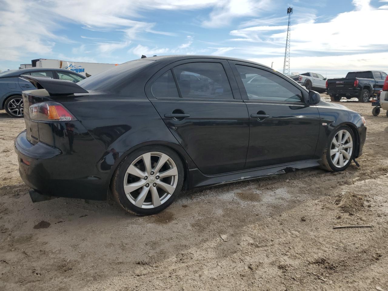 2012 Mitsubishi Lancer VIN JA32U8FWXCU018329 Copart auction photo, undercarriage / front end damage thumbnail 3
