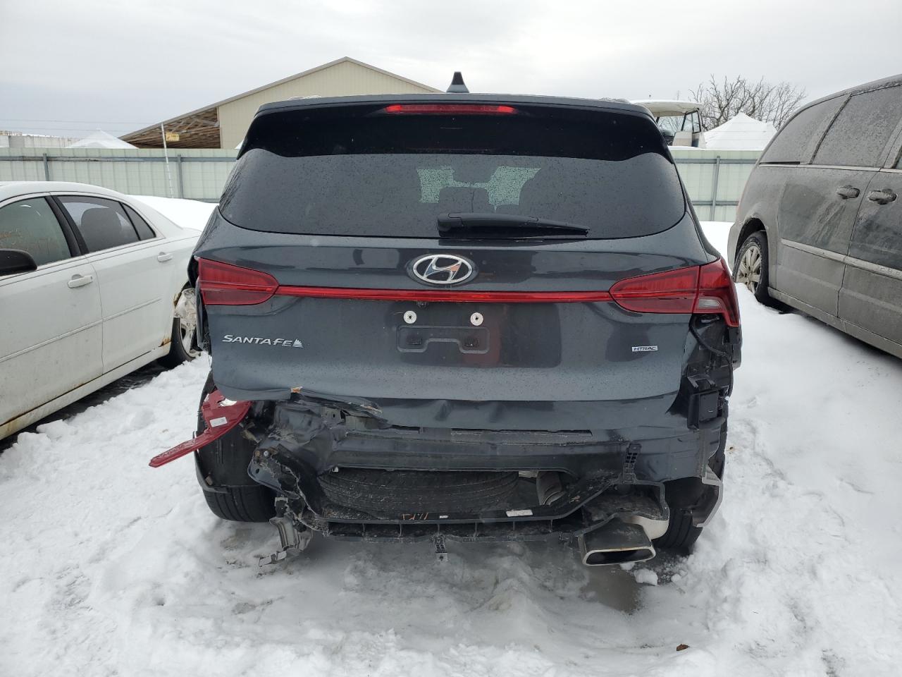 2023 Hyundai Santa Fe VIN 5NMS1DAJ6PH653821 Copart auction photo, front end / rear end damage thumbnail 6