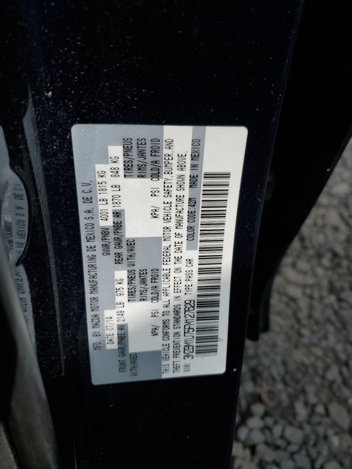 2015 Mazda 3 VIN 3MZBM1U75FM127629 Copart auction photo, front end damage thumbnail 12