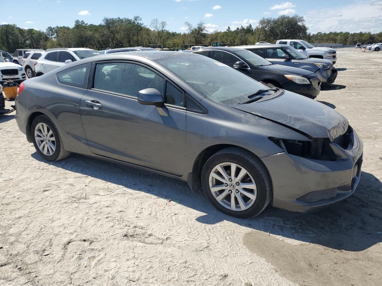 2012 Honda Civic VIN 2HGFG3B15CH518961 Copart auction photo, front end damage thumbnail 4