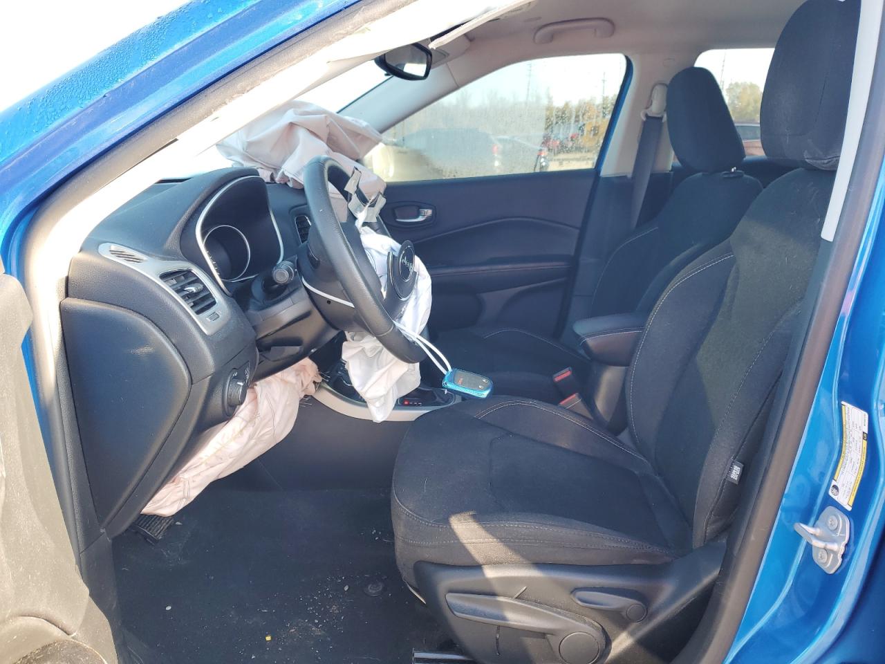 2021 Jeep Compass VIN 3C4NJDAB1MT552173 Copart auction photo, front end damage thumbnail 7