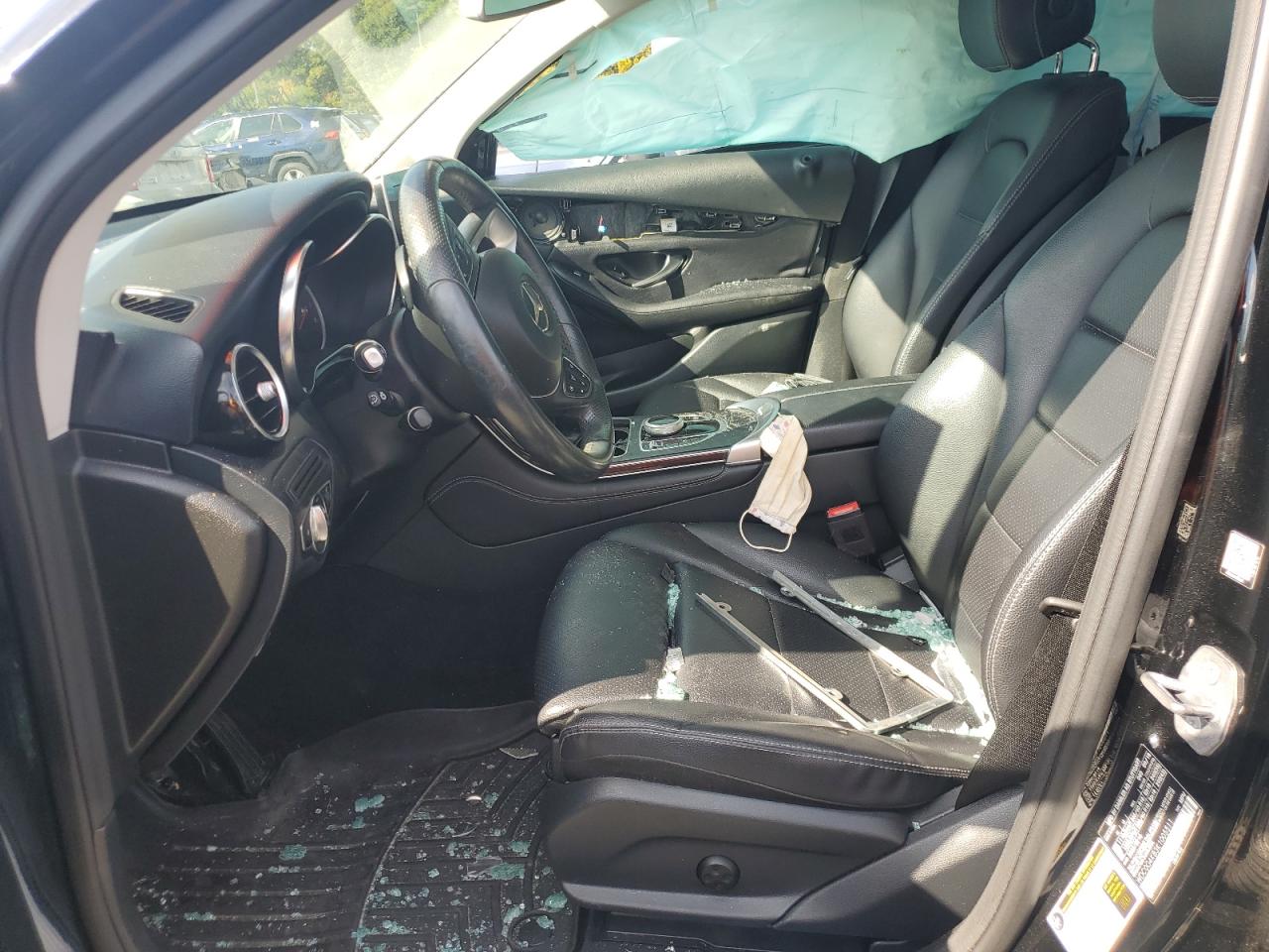 2019 Mercedes-Benz GLC VIN WDC0G4KB3K1005511 Copart auction photo, front end / side damage thumbnail 7