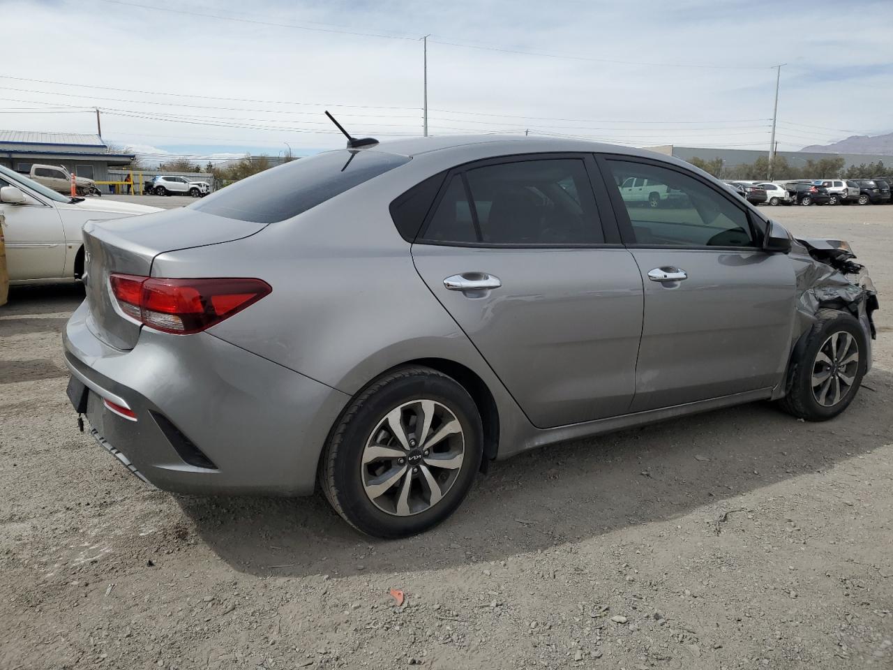2023 KIA Rio VIN 3KPA24AD1PE552714 Copart auction photo, front end / rear end damage thumbnail 3