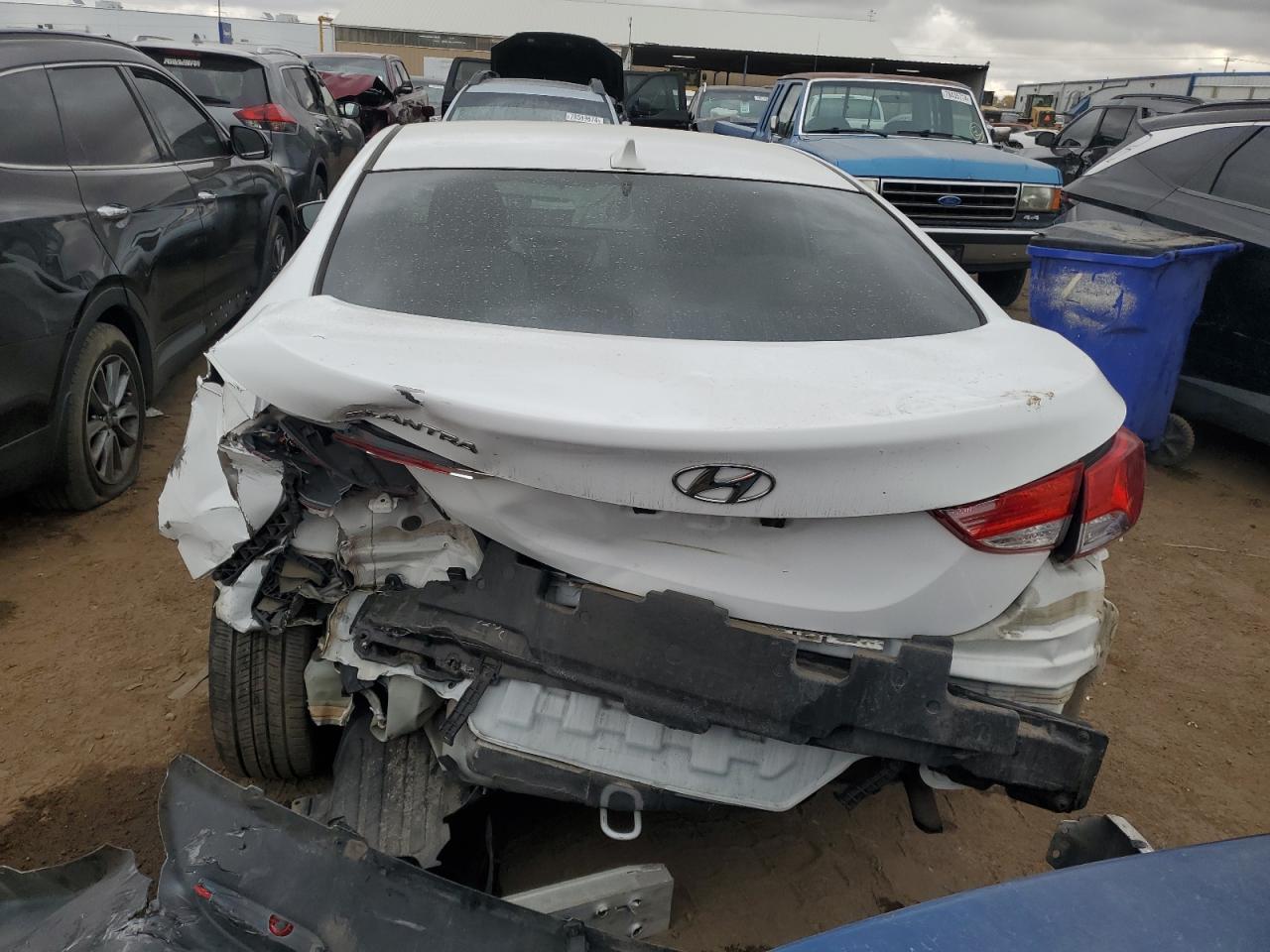2013 Hyundai Elantra VIN 5NPDH4AE1DH265658 Copart auction photo, rear end damage thumbnail 6