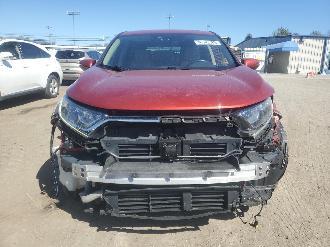 2018 Honda CR-V VIN 2HKRW2H58JH645615 Copart auction photo, front end damage thumbnail 5