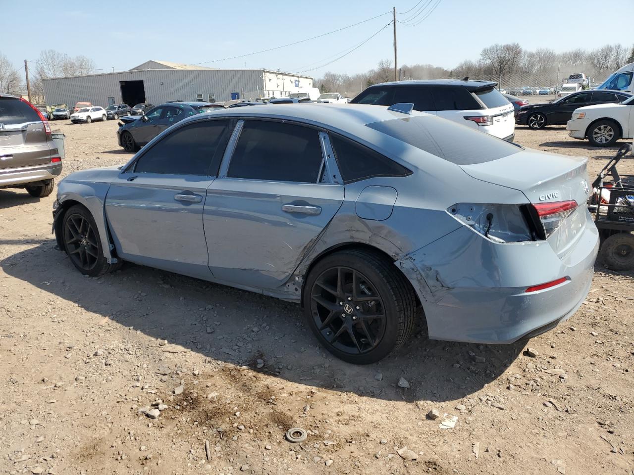 2024 Honda Civic VIN 2HGFE2F50RH574599 Copart auction photo, side / front end damage thumbnail 2
