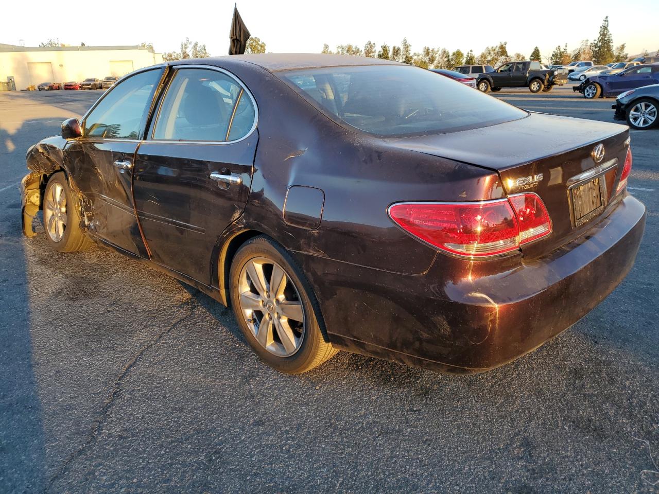 2005 Lexus ES VIN JTHBA30G155121813 Copart auction photo, front end / side damage thumbnail 2