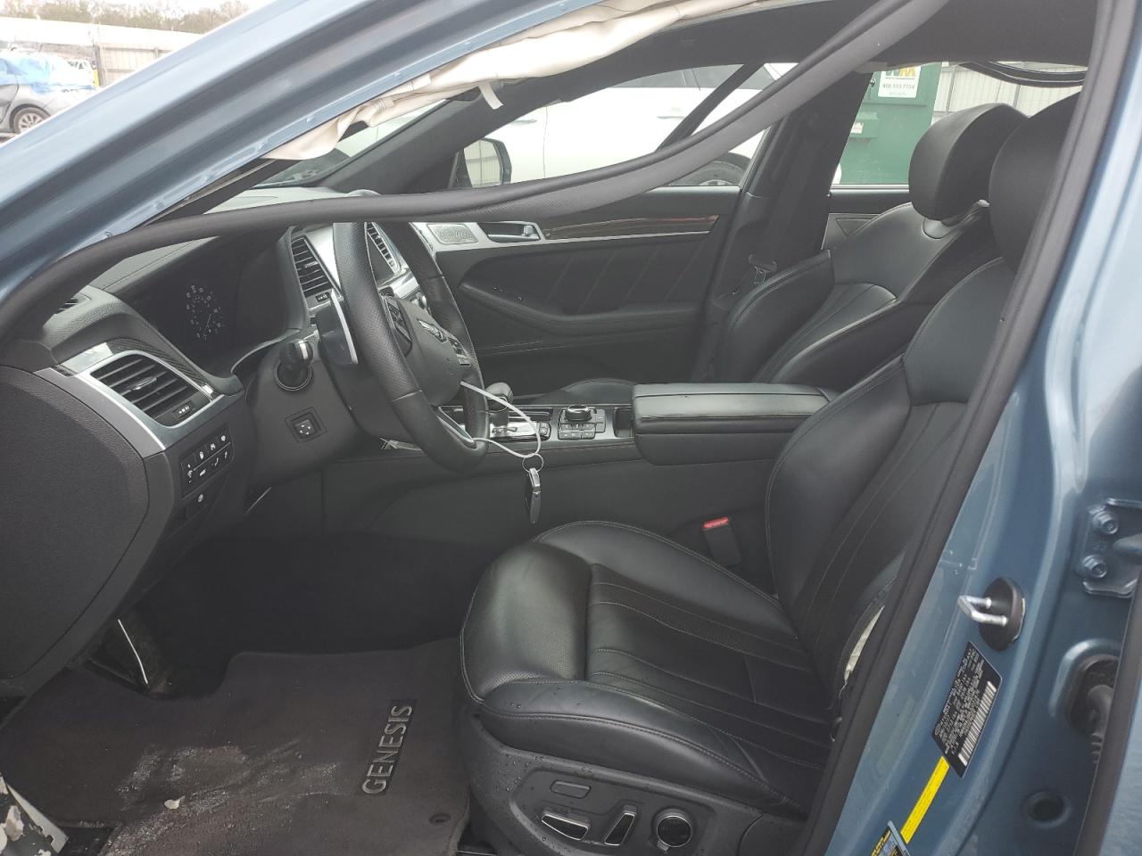 2018 Genesis G80 VIN KMHGN4JB8JU231676 Copart auction photo, front end / side damage thumbnail 7