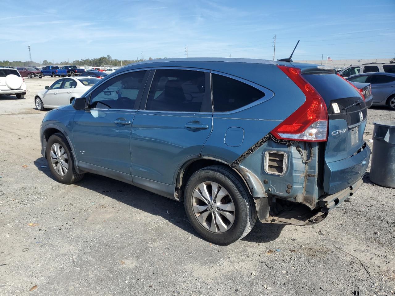 2014 Honda CR-V VIN 2HKRM3H78EH503820 Copart auction photo, rear end damage thumbnail 2