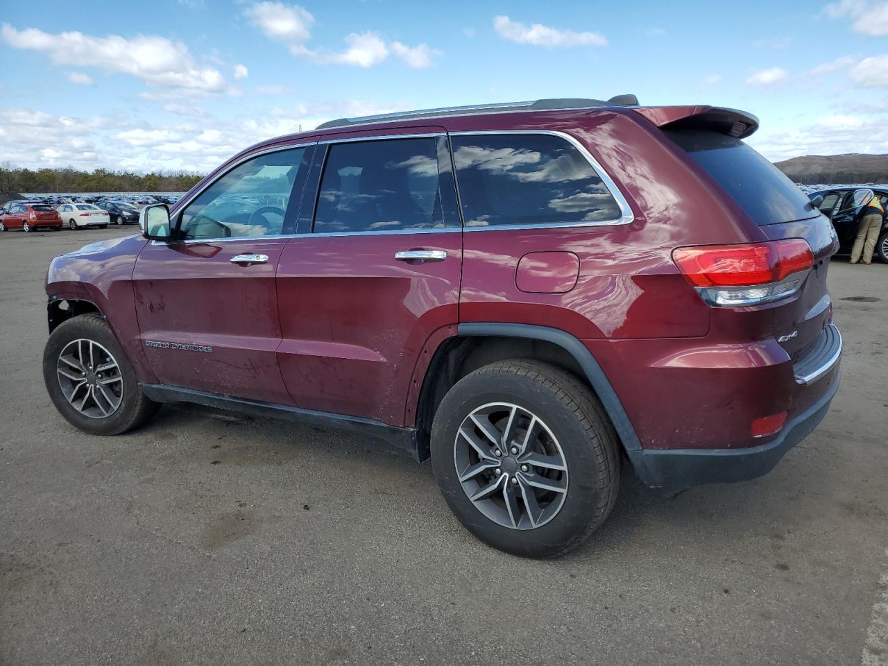 2019 Jeep Grand Cherokee VIN 1C4RJFBG7KC646302 Copart auction photo, front end / side damage thumbnail 2