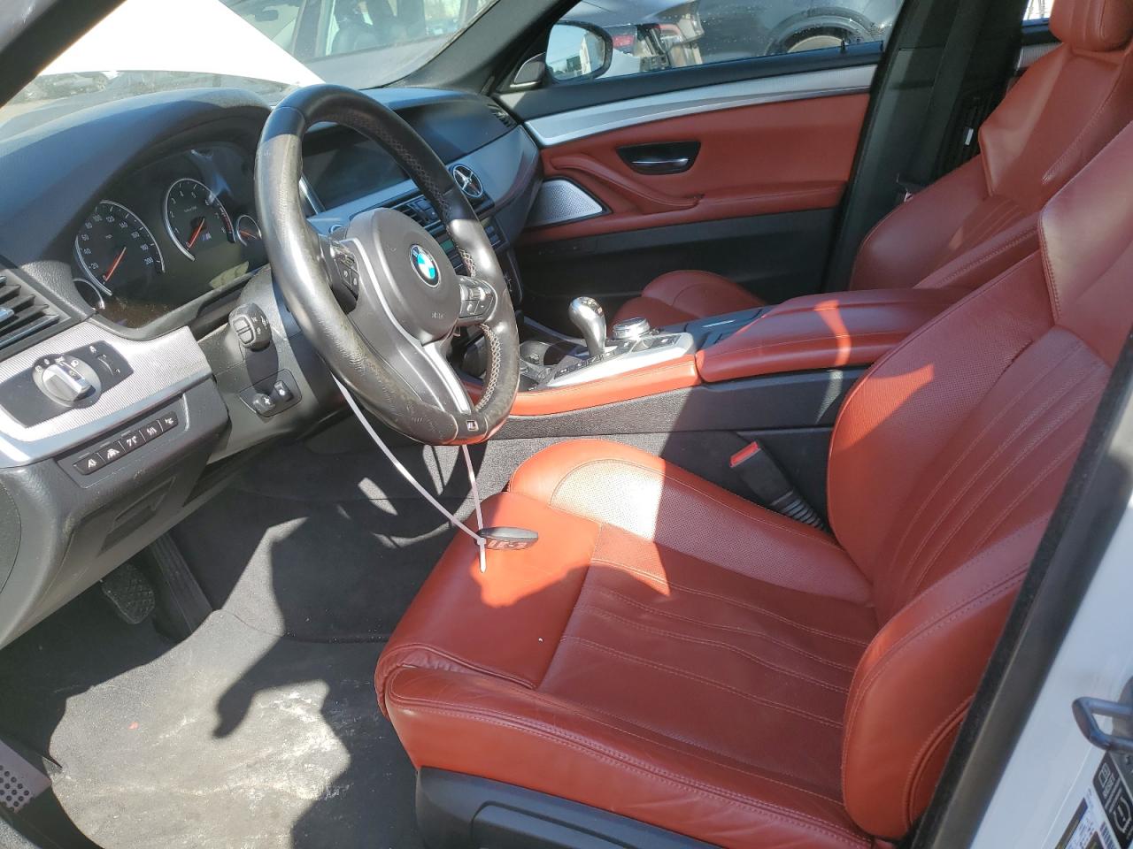 2015 BMW M5 VIN WBSFV9C51FD594664 Copart auction photo, rear end damage thumbnail 7