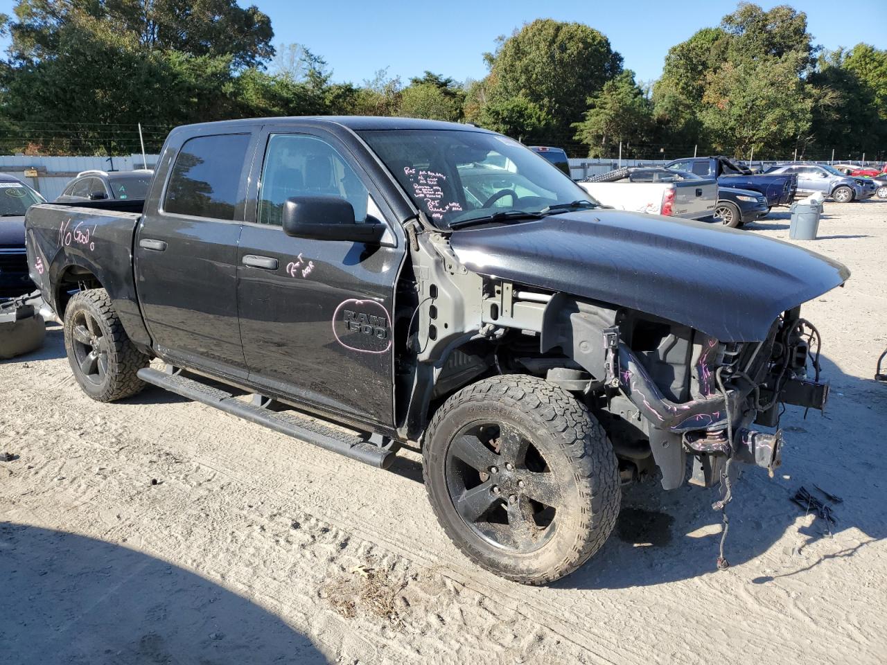 2016 RAM 1500 VIN 3C6RR7KT5GG266558 Copart auction photo, front end / rear end damage thumbnail 4