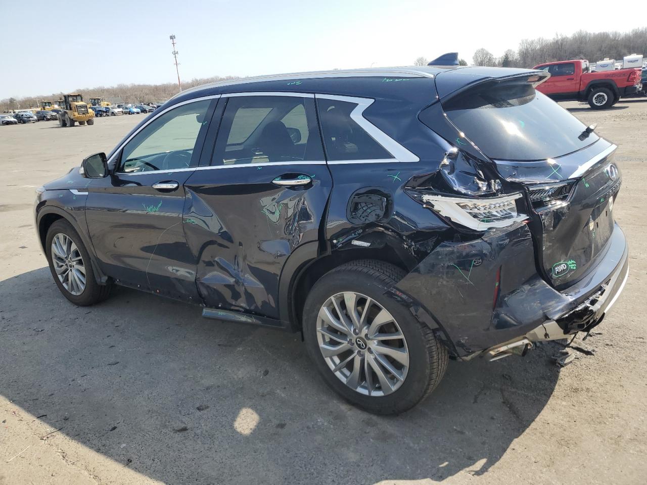 2024 Infiniti QX50 VIN 3PCAJ5BB2RF114609 Copart auction photo, rear end / side damage thumbnail 2