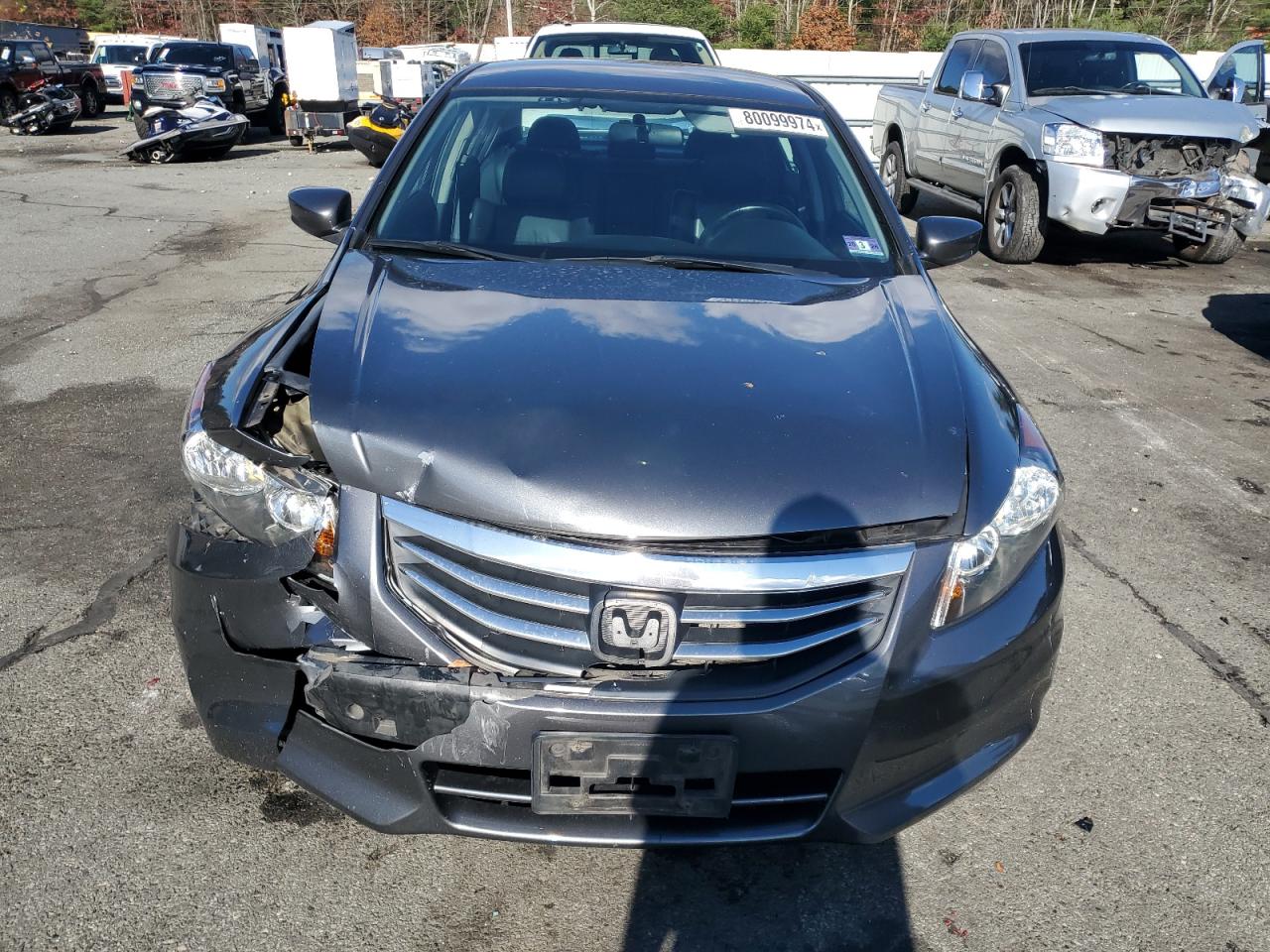 2011 Honda Accord VIN 1HGCP2F66BA079656 Copart auction photo, front end / minor dent/scratches damage thumbnail 5
