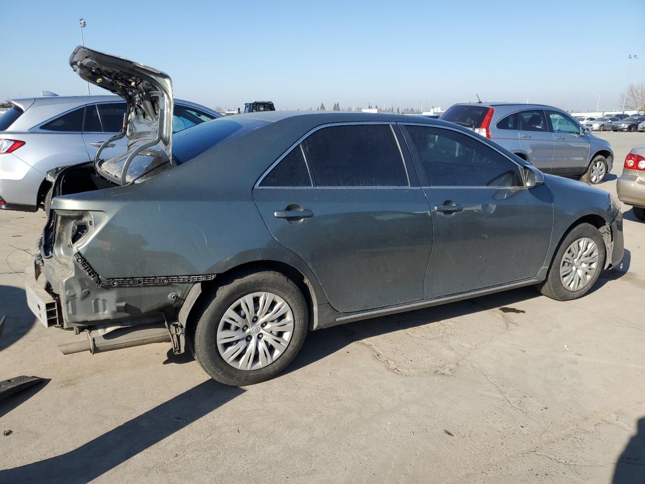 2013 Toyota Camry VIN 4T4BF1FK0DR296787 Copart auction photo, rear end damage thumbnail 3