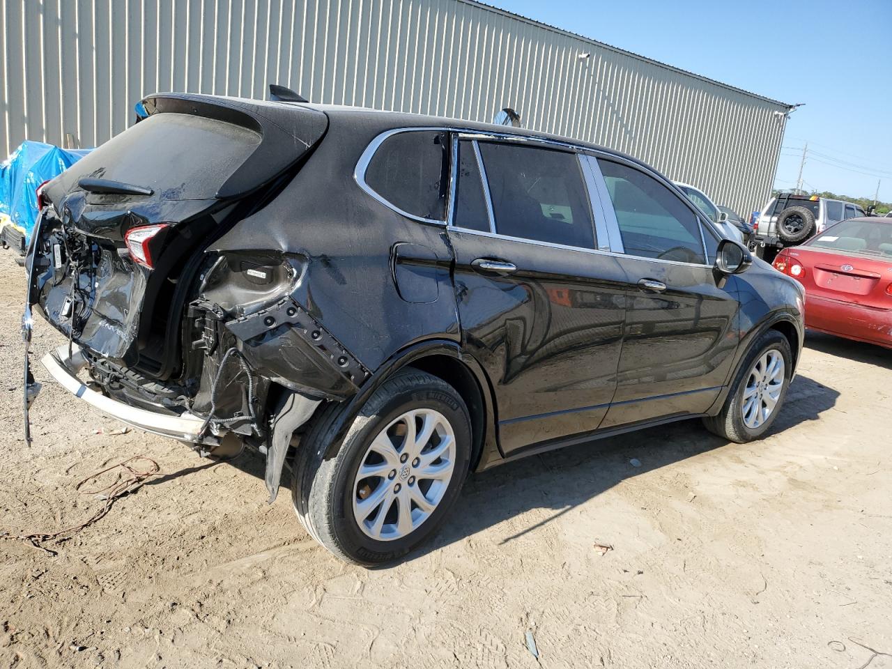 2020 Buick Envision VIN LRBFXBSA0LD183158 Copart auction photo, rear end damage thumbnail 3