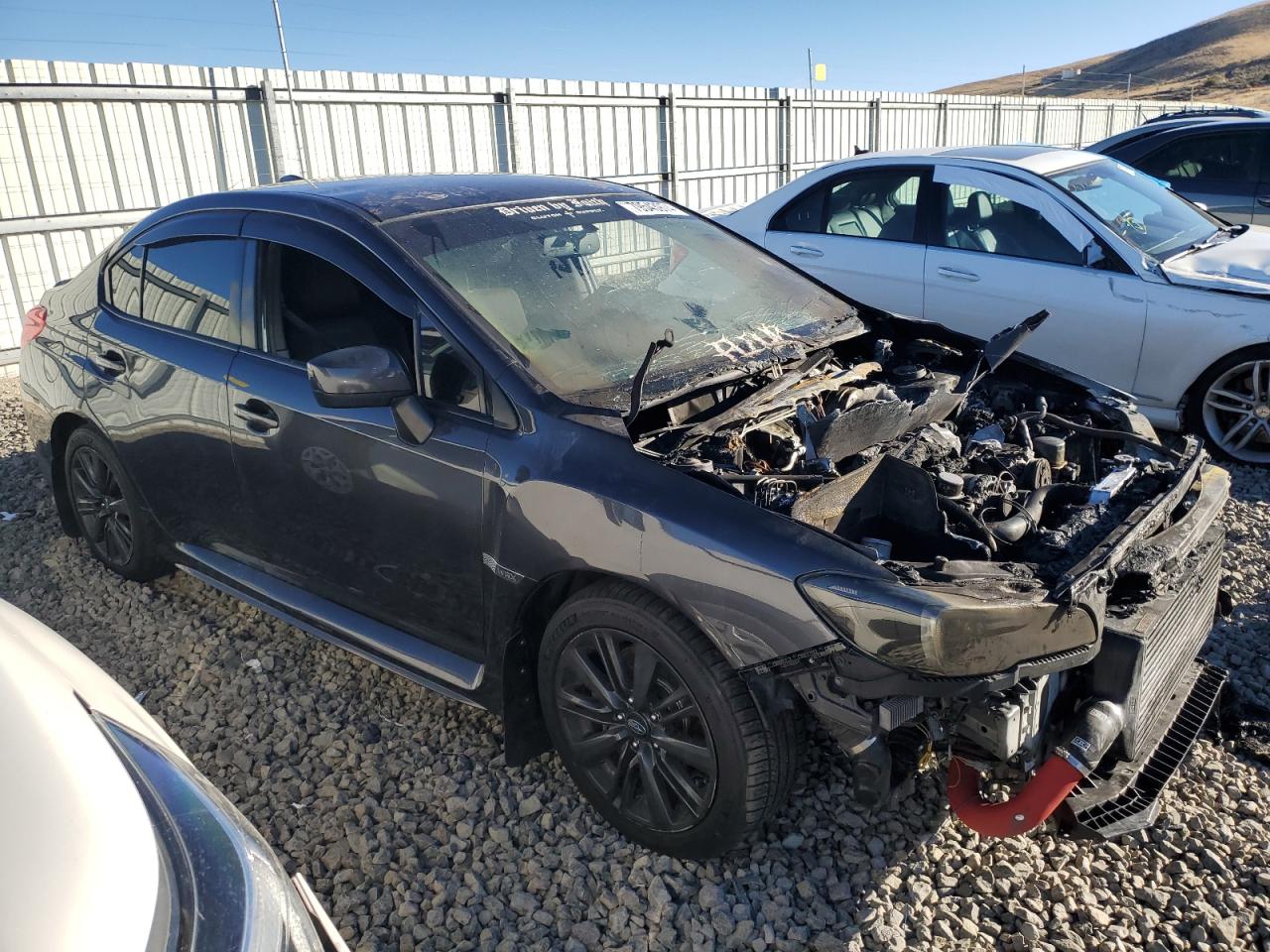 2018 Subaru WRX VIN JF1VA1A6XJ9811562 Copart auction photo, burn - engine / front end damage thumbnail 4