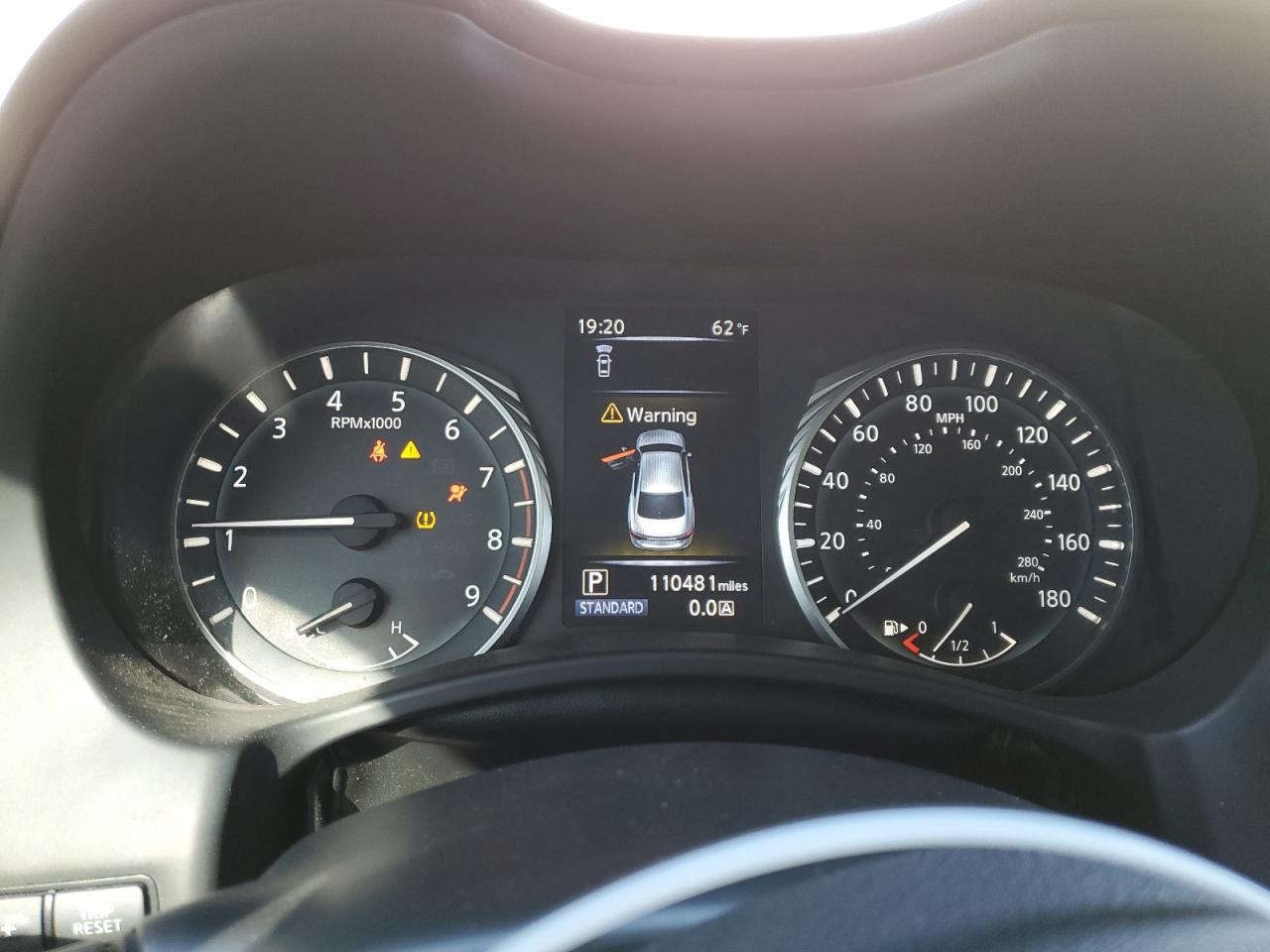 2019 Infiniti Q50 VIN JN1EV7AP2KM518167 Copart auction photo, front end damage thumbnail 9