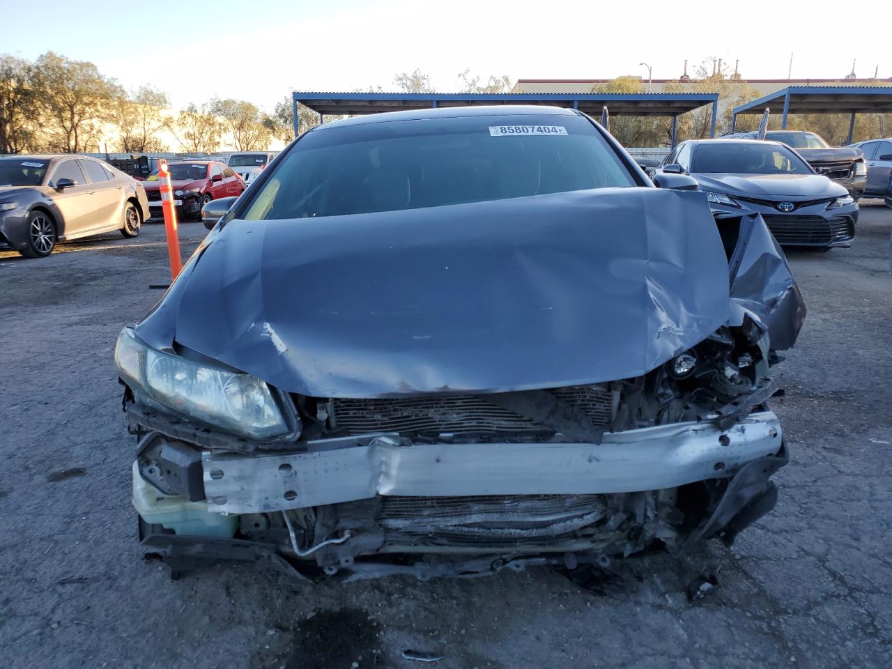 2014 Honda Civic VIN 19XFB2F58EE061520 Copart auction photo, front end damage thumbnail 5