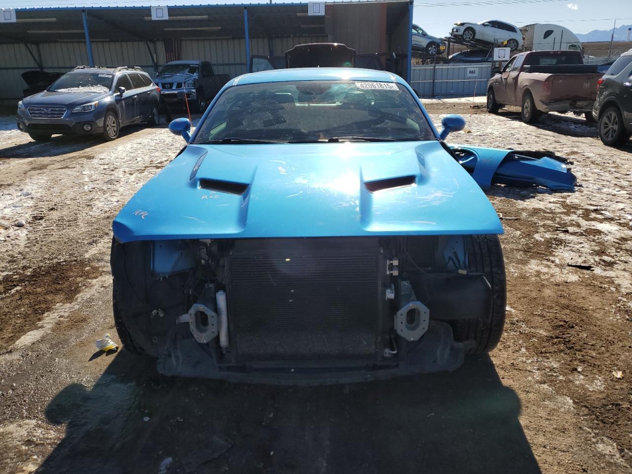 2015 Dodge Challenger VIN 2C3CDZBGXFH900784 Copart auction photo, front end / side damage thumbnail 5