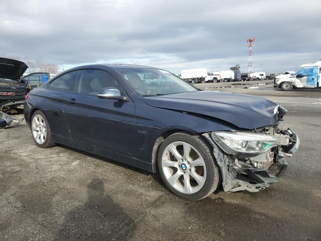 2015 BMW 4er VIN WBA3N7C53FK225487 Copart auction photo, front end damage thumbnail 4