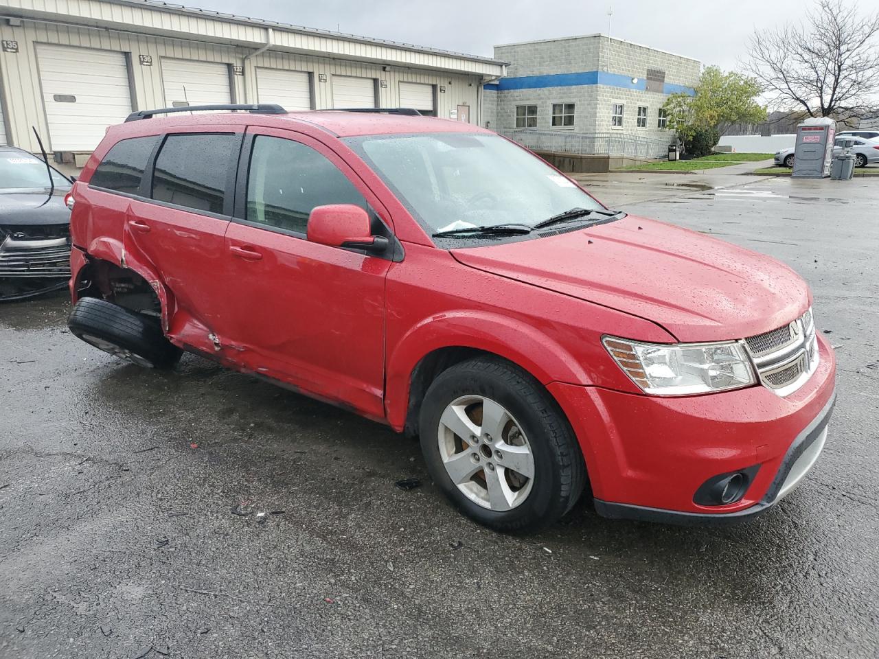 2012 Dodge Journey VIN 3C4PDCBB7CT373949 Copart auction photo, side / rear end damage thumbnail 4