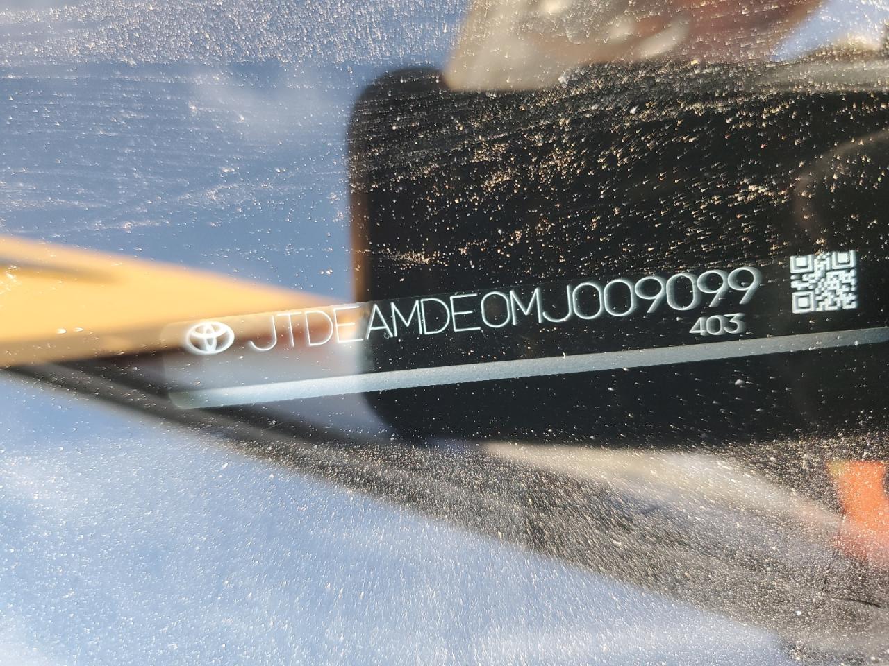 2021 Toyota Corolla VIN JTDEAMDE0MJ009099 Copart auction photo, side damage thumbnail 14