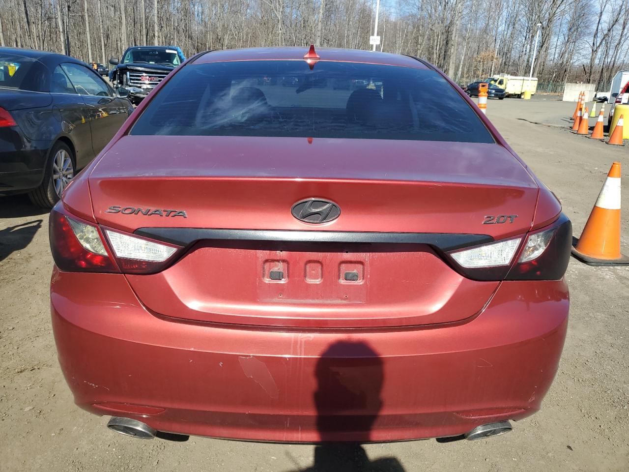 2012 Hyundai Sonata VIN 5NPEC4AB2CH390322 Copart auction photo, front end / side damage thumbnail 6