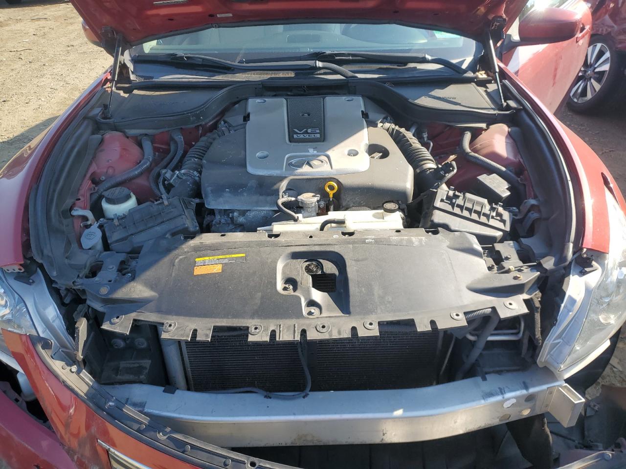 2014 Infiniti Q60 VIN JN1CV6EL6EM131702 Copart auction photo, front end damage thumbnail 11
