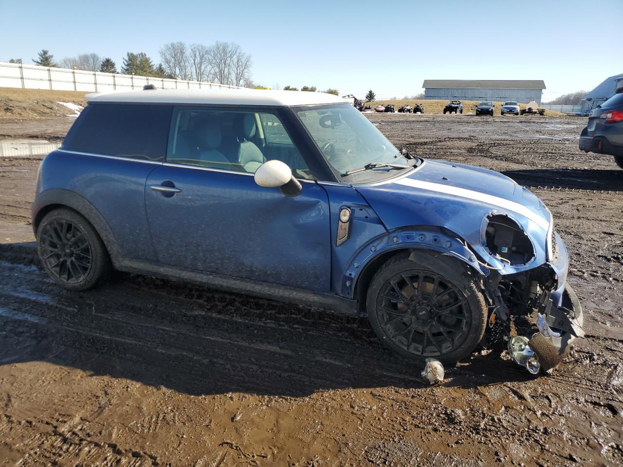 2012 MINI Cooper VIN WMWSV3C57CTY26170 Copart auction photo, front end damage thumbnail 4