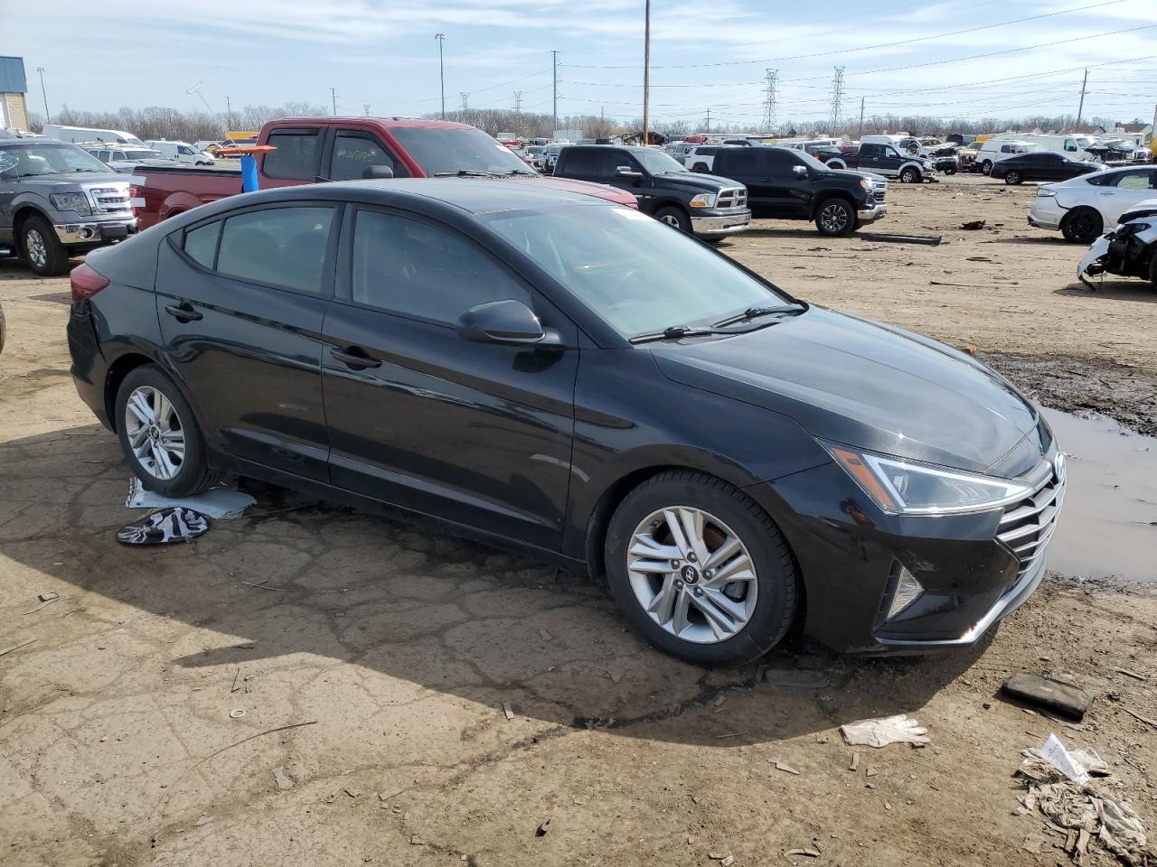 2020 Hyundai Elantra VIN 5NPD84LF5LH556748 Copart auction photo, rear end damage thumbnail 4